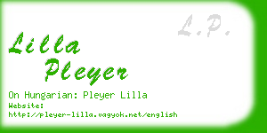 lilla pleyer business card